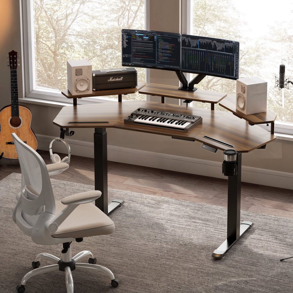 Bureau debout en forme d'aile (63x23)